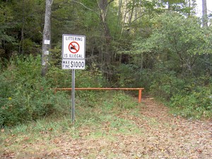 Trailhead to Big Bradley is on the same side of the road