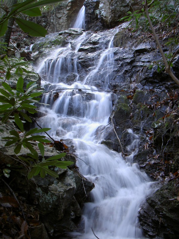 A nice cascade on a stream just a few hundred feet from Simmons Branch falls