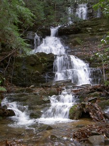 Craig had heard stories of a waterfall in the area that was 3 tiers where native americans used to bathe, this it?