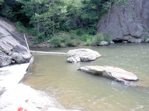 Left (Pool below the falls)