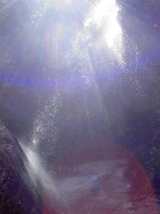 Sun angle and water mist made it very difficult to photograph