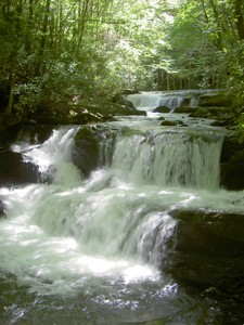 The upper falls/cascades