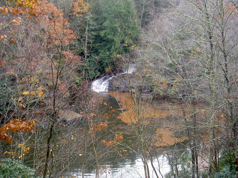 Hurricane Falls from a small roadside pulloff