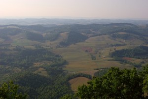 View from the cliff and firetower above Mendota