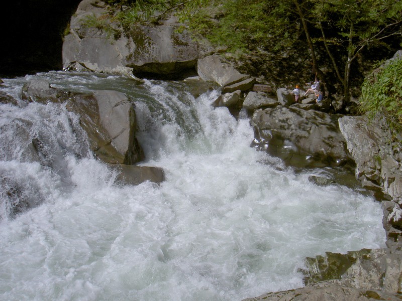 The Sinks, people shouldn't climb on the rocks...