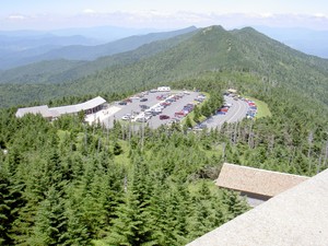 Parking area from the tower