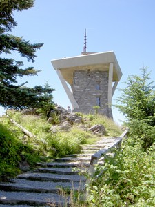 View of the tower as the top is approached