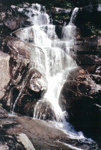 About the best shot I could get of the entire falls with this camera