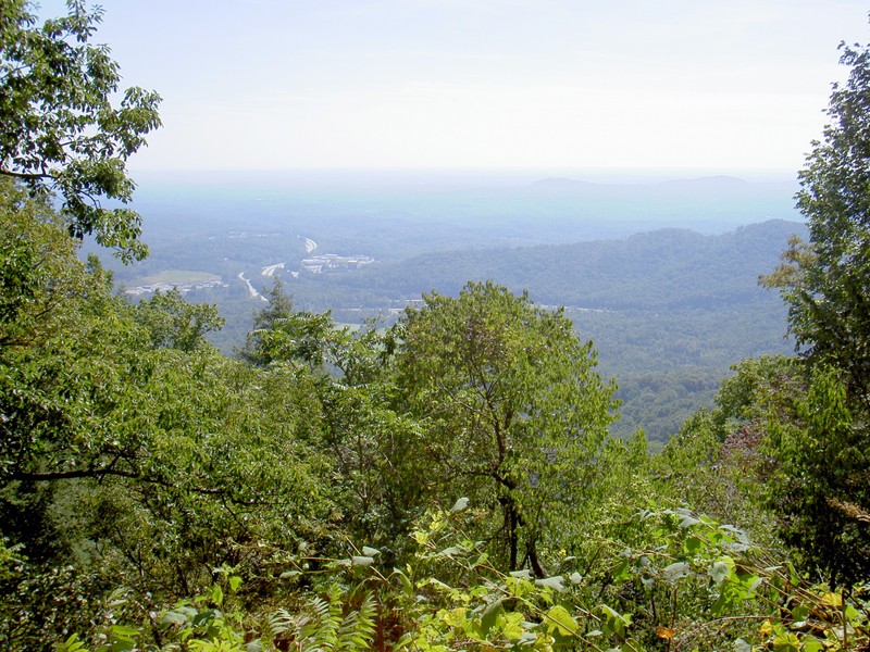 View close to the falls of Columbus and on into SC in the distance