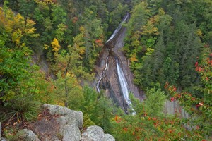 High cliff ledge view