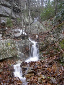 The water disappeared though, went underground and was NOT in the ravine at all to the bottom of the hill