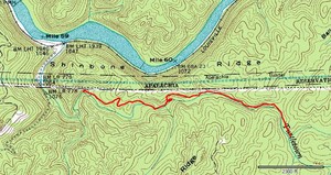 Just part of our track, we looped from the lower falls closer to the river until it joined back up with the original trail.