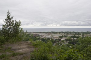We next made it to Beamers Falls. This is the view of Hamilton and Lake Ontario from Grimsby Point