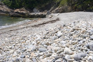 Little Hunters Beach would be a rock lovers paradise, if they'd let you take any of them that is