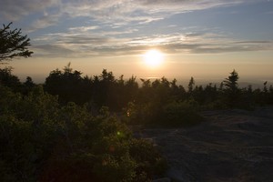 Sunset from Cadillac Mountain. This far east sunrise was at 4:51AM, ugh! We decided sunset sounded much better...