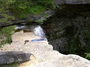 Me peering over the edge at Ozone