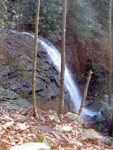 Side view of falls on Bear Den Creek (different camera)