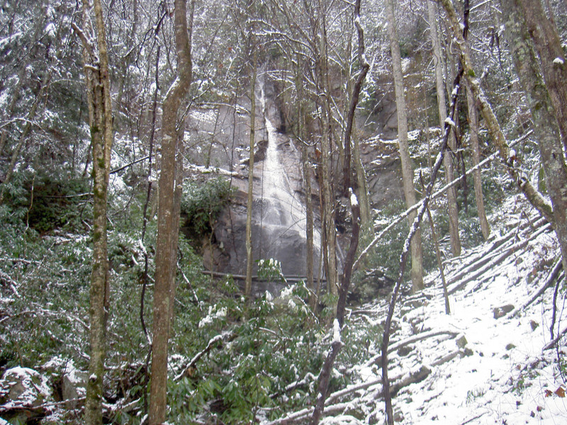 Coon Den Falls, lots of rain lately so good flow