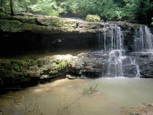 After bushwhacking through the laurel to get a better view.