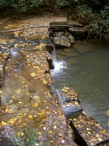 The small falls just above it