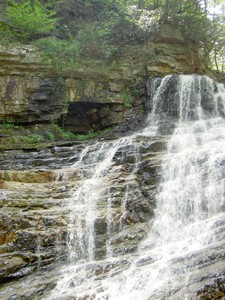 Closeup of part of the falls.