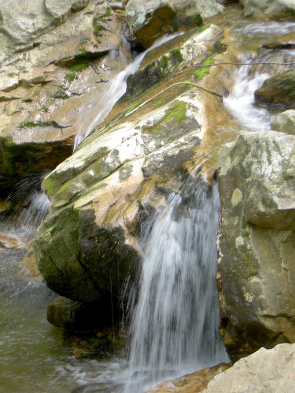 Neat channel the water had carved in this rock.