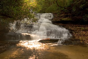 Downstream from the main falls